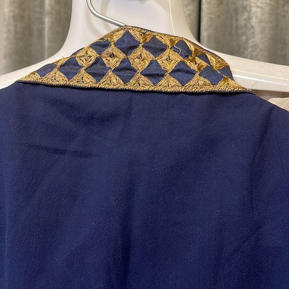 Karishma Kapoor Georgette Stitched Kurta In Blue Colour - Picture 11 of 16